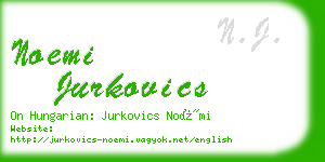 noemi jurkovics business card
